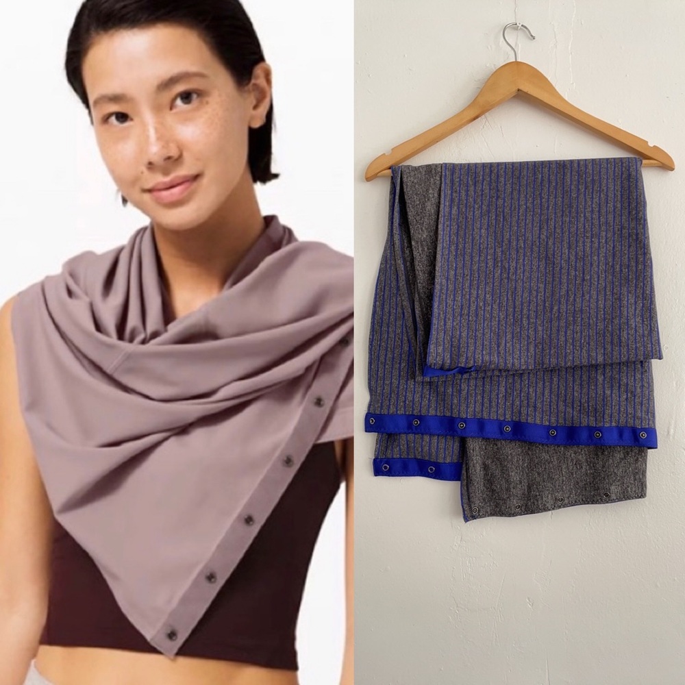 Lululemon Vinyasa Scarf, Perfect Condition, Blue and Grey,
